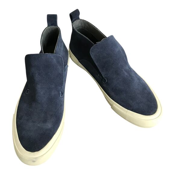 Seavees Huntington Middie Sneakers Womens Sz 10 Blue Leather Suede Slip-On Shoes - Picture 3 of 10